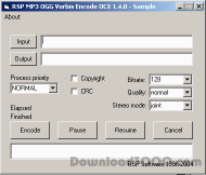 RSP MP3 OGG Vorbis Encode OCX screenshot